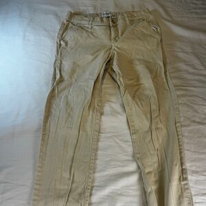 Abercrombie Kids Beige Khaki Uniform Chino Pants Cotton Slim Fit